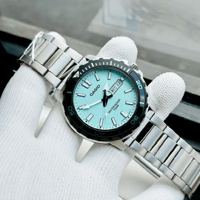 Casio Tiffany Blue Dial Sporty Men's Watch- MTD-125D-2A2V